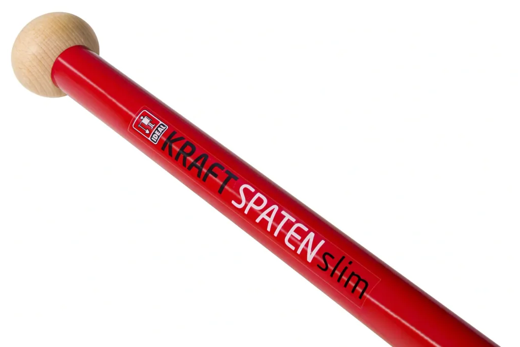 Spaten Kraftspaten, Blattstärke 5 mm, Arbeitsbreite 125 mm, pulverbeschichtet, Holzknauf, Stahlrohrstiel 92 cm