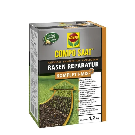 Rasensaat Reparatur "Komplett Mix", 1,2 kg für bis zu 6 m²