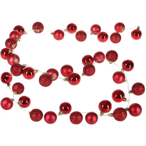 Weihnachtsbeleuchtung Kugeln 40-LED - Rot - 2m