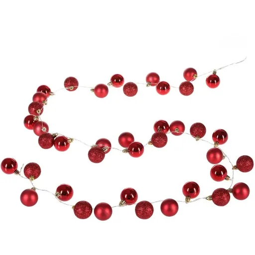 Weihnachtsbeleuchtung Kugeln 40-LED - Rot - 2m