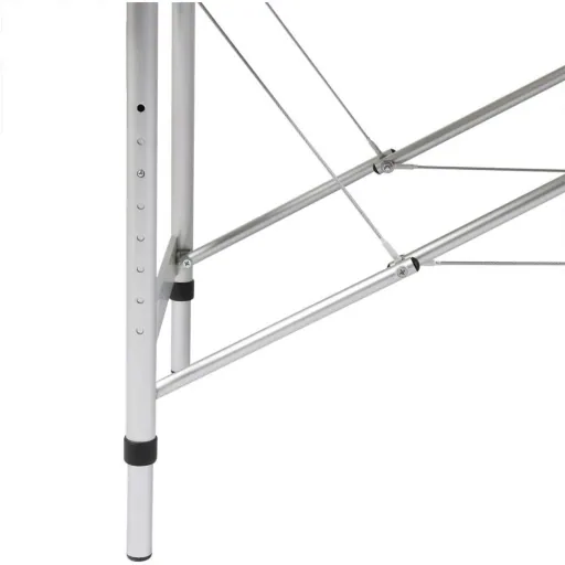 Klappbare Massageliege 3 Zonen mit Aluminiumrahmen (schwarz)
