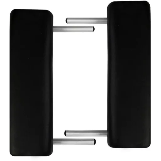 Klappbare Massageliege 3 Zonen mit Aluminiumrahmen (schwarz)