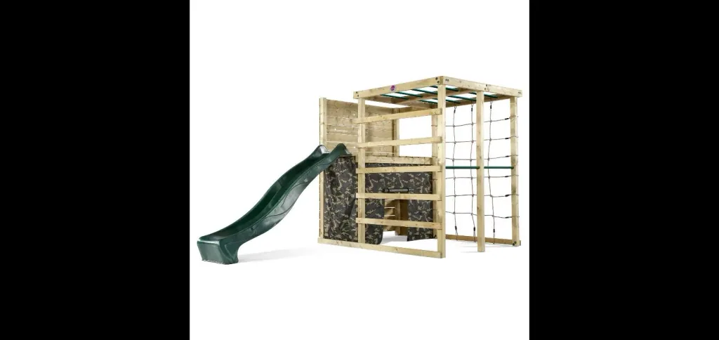 Holz Kletterwürfel, Outdoor-Kletterwürfel, Kinder, Kletterwand, Kletternetz, Monkey Bar, Trapezstange, Rutsche