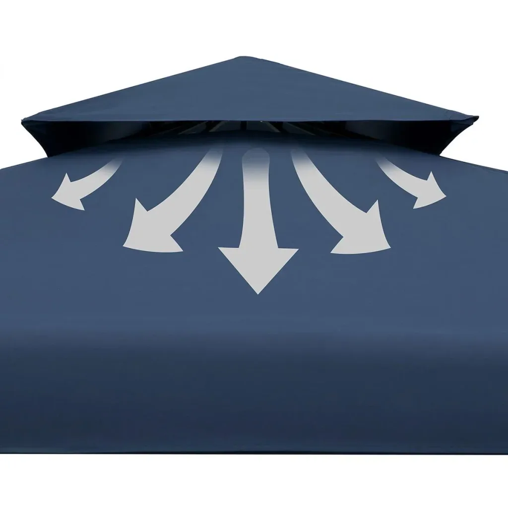 Lorca-Pavillon - Blau - 3x3m