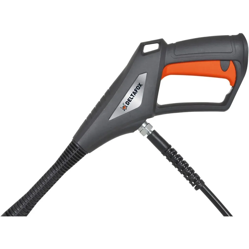 Deltafox Hochdruckreiniger - 2100W - max. Druck 150 bar - 6m Schlauch und 5m Kabel - 35x33x62cm