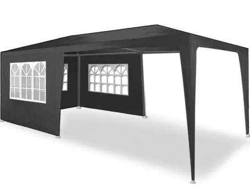 Zelt Rimini Anthrazit 3x6m UV-besc