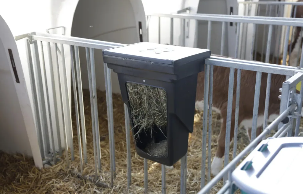 Kombi-Futterbox klein für Kälberhüttenumzäunung