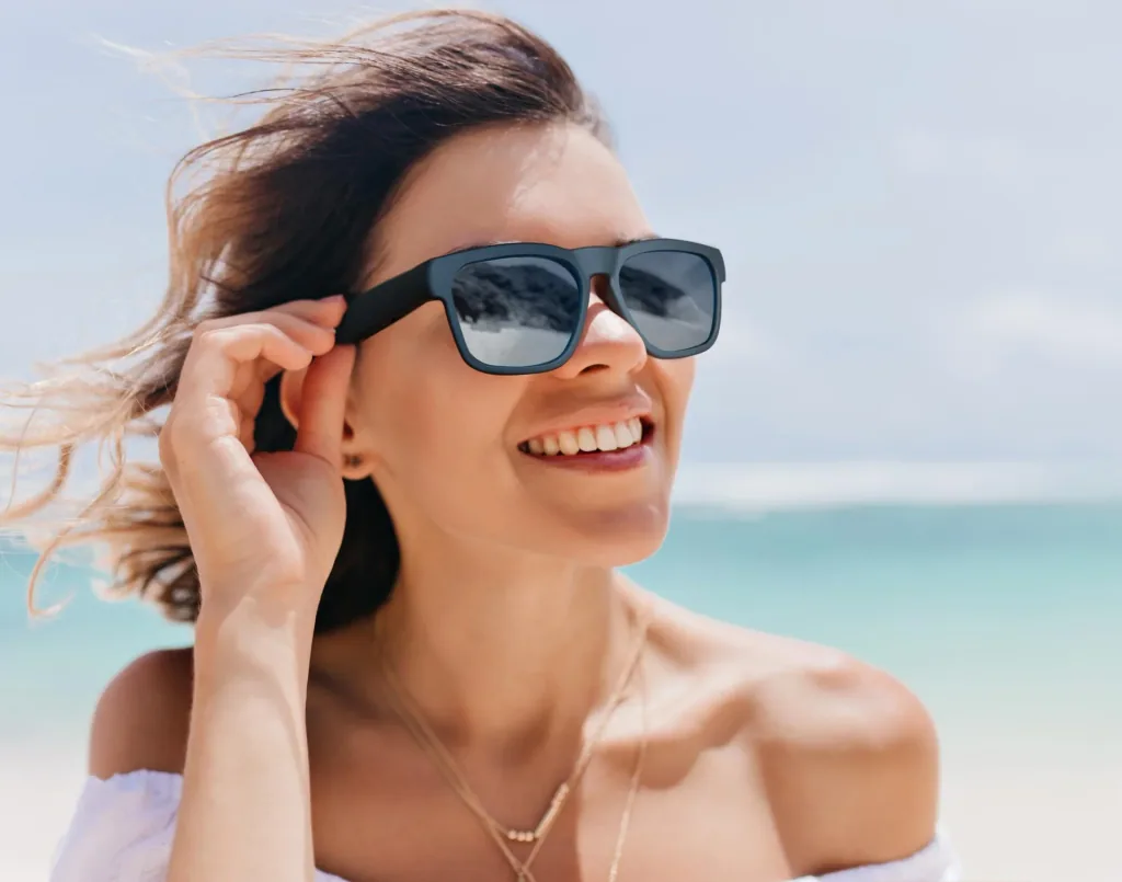 Sonnenbrille mit Bluetooth-Kopfhörer,Mikrofon und Sprachassistentenfunktion