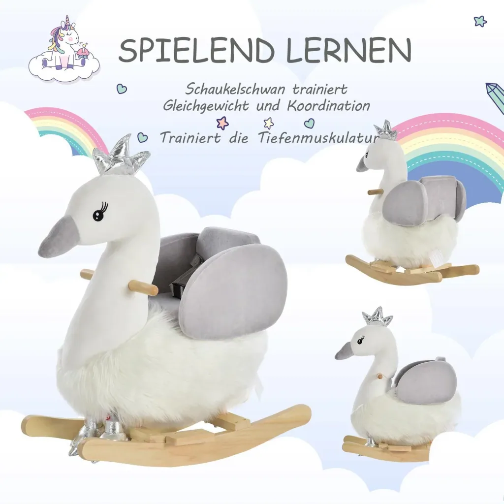 Schaukeltier als Schwan