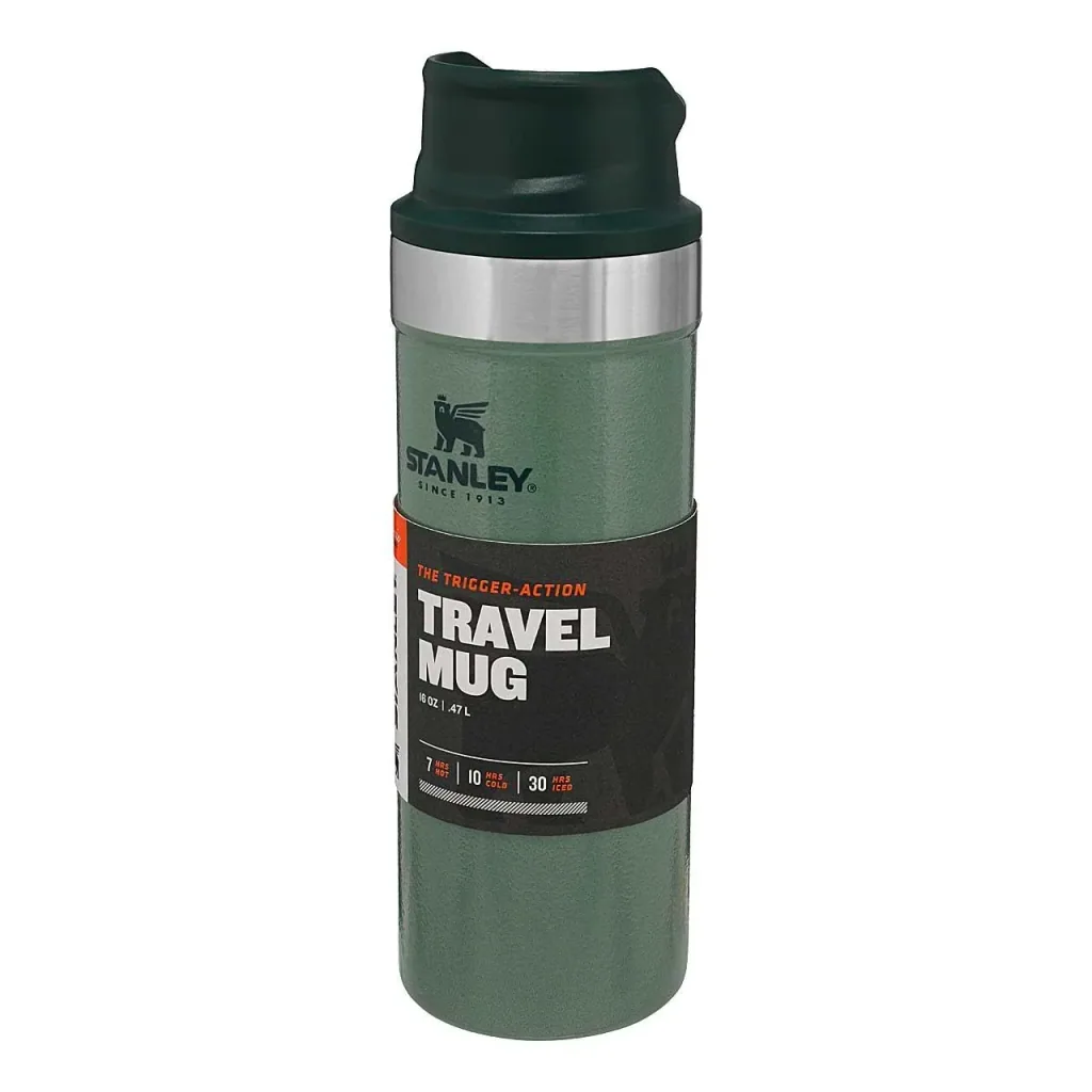 Classic Trigger-Action Travel Mug 0,473 l, Stahl 18/8, Vakuumisolierung, Hammertone Green