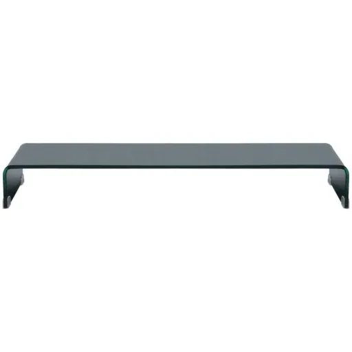 TV-Schrank/Monitorständer schwarz 100x30x13 cm Glas