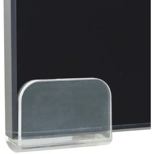 TV-Schrank/Monitorständer schwarz 100x30x13 cm Glas