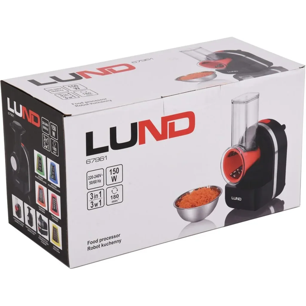 LUND Küchenmaschine/ Fleischwolf/ Entsafter 3IN1 - 150W - Anti-Rutsch-Füße