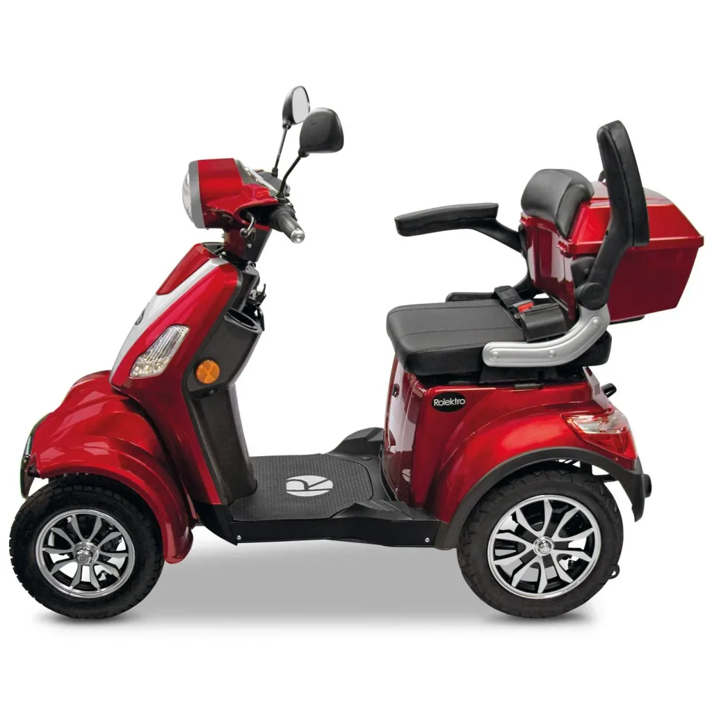 E-Quad 25 V3 Lithium Rot, 1.000 Watt + Getränkehalter