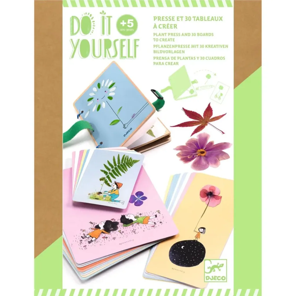Djeco Bastelset, Kreativitätsset - DIY: Blumenpresse & Karten