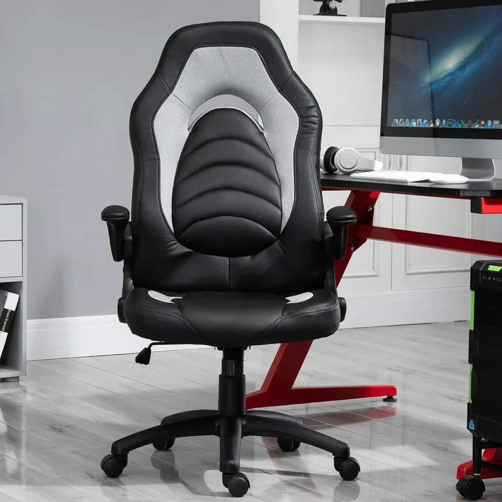 Gaming-Stuhl Schreibtischstuhl Bürostuhl Chefsessel PU-Leder