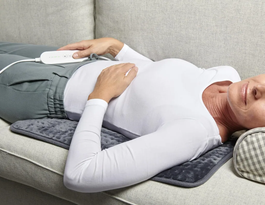 Elektrische Heizmatte / Heizdecke mit 4 Heizstufen, Flanell-Fleece, 30 x 60 cm, 110 Watt