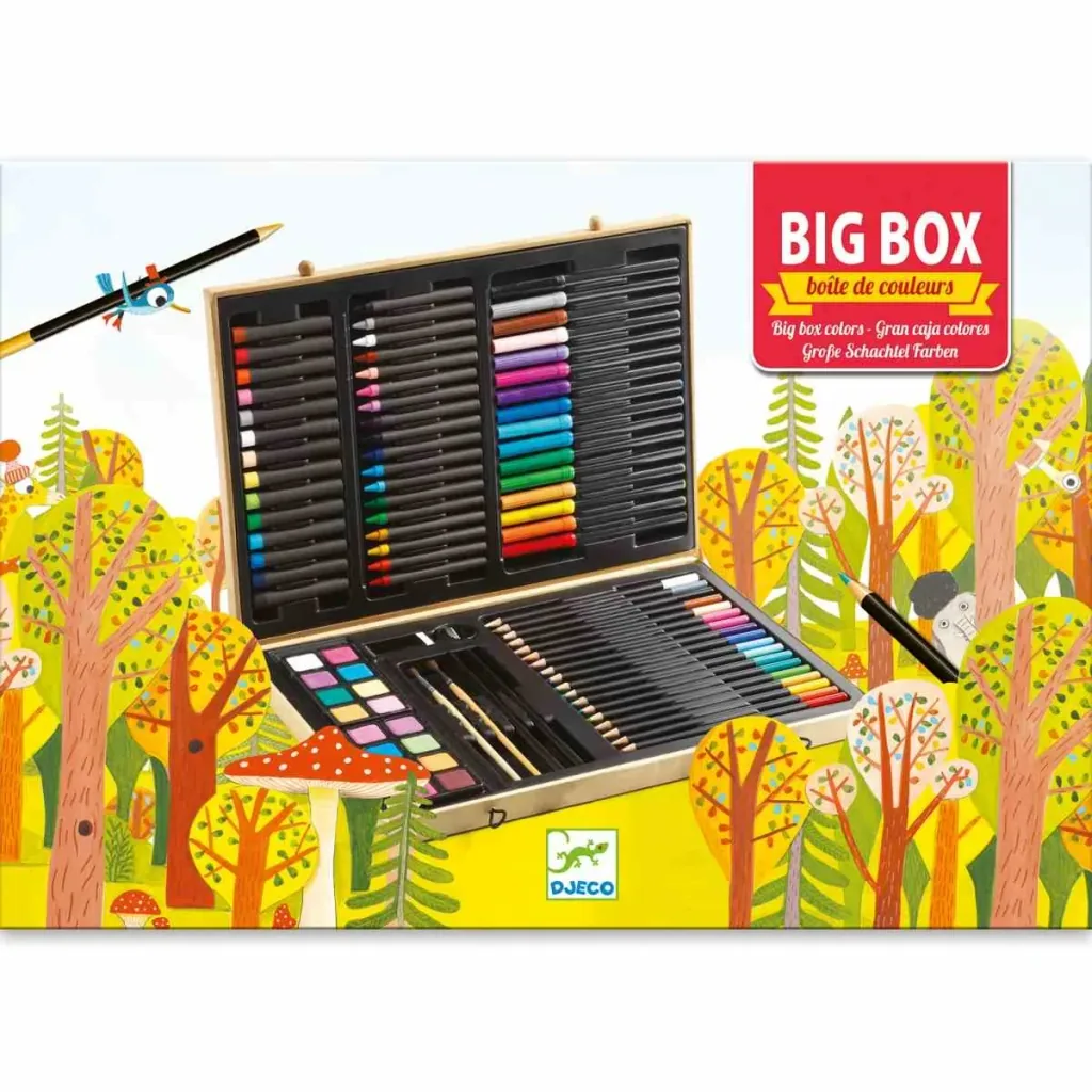 Djeco Malsets, Kunstbedarf, Künstlerset - Farben: Große Farbenbox