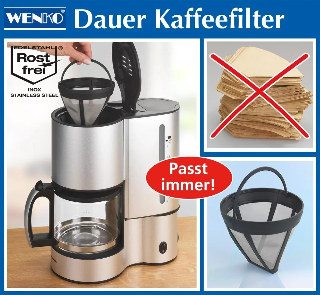 Kaffee Dauerfilter, Größe 4