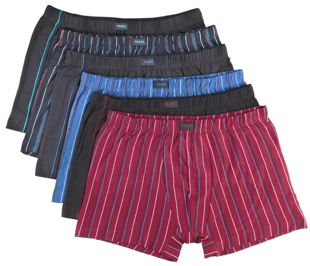 Retroshorts im 6er Pack, farblich sortiert, Gr.5