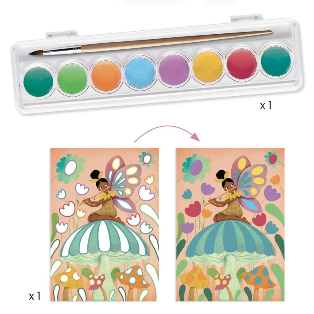 Djeco Bastelset, Kreativitätsset, Multi Activity Kit - Feen Box