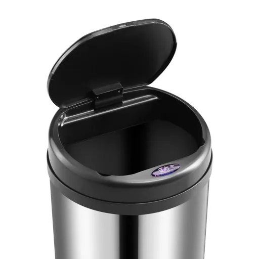 Automatischer Edelstahl-Mülleimer mit Sensor - 56 L - Silber