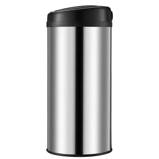 Automatischer Edelstahl-Mülleimer mit Sensor - 56 L - Silber