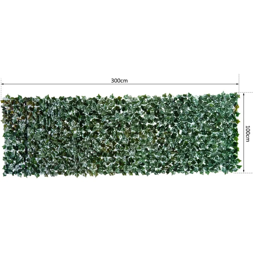 Künstliche Hecke als Sichtschutz dunkelgrün