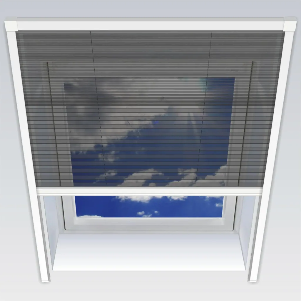 Uno-Insektenschutz-Plissee, 114 x 160 cm für Dachfenster