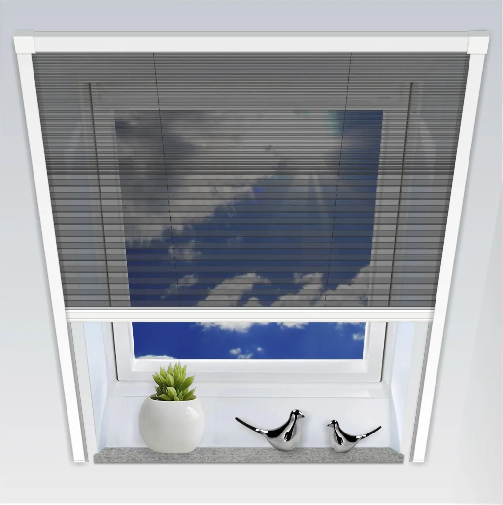 Uno-Insektenschutz-Plissee, 114 x 160 cm für Dachfenster