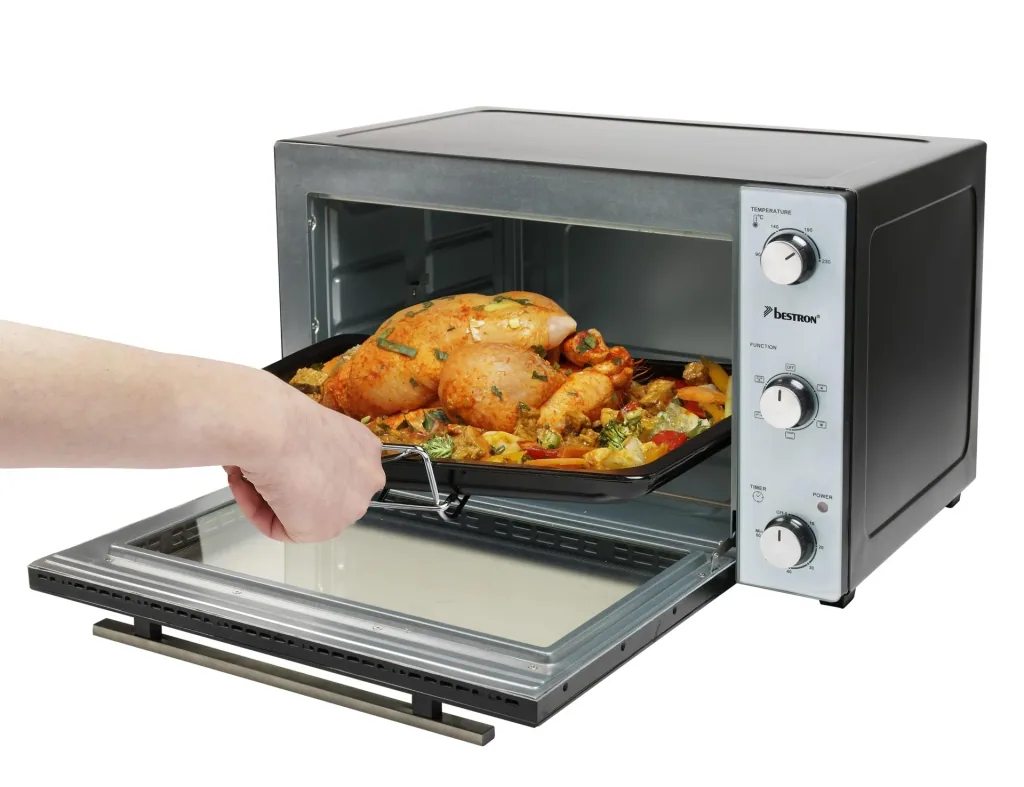 Grill-Backofen mit Drehspieß, Umluftfunktion, 45 Liter, 1800 Watt