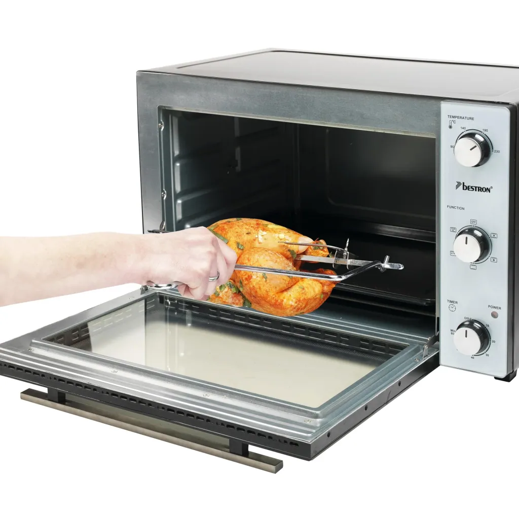 Grill-Backofen mit Drehspieß, Umluftfunktion, 45 Liter, 1800 Watt