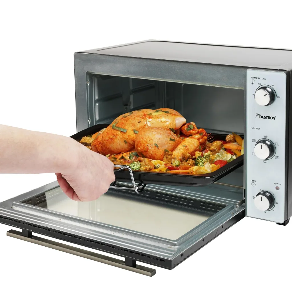 Grill-Backofen mit Drehspieß, Umluftfunktion, 45 Liter, 1800 Watt