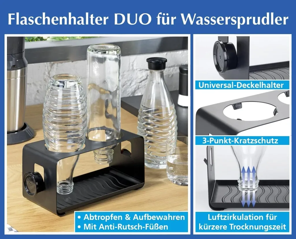 Flaschenhalter DUO für Wassersprudler