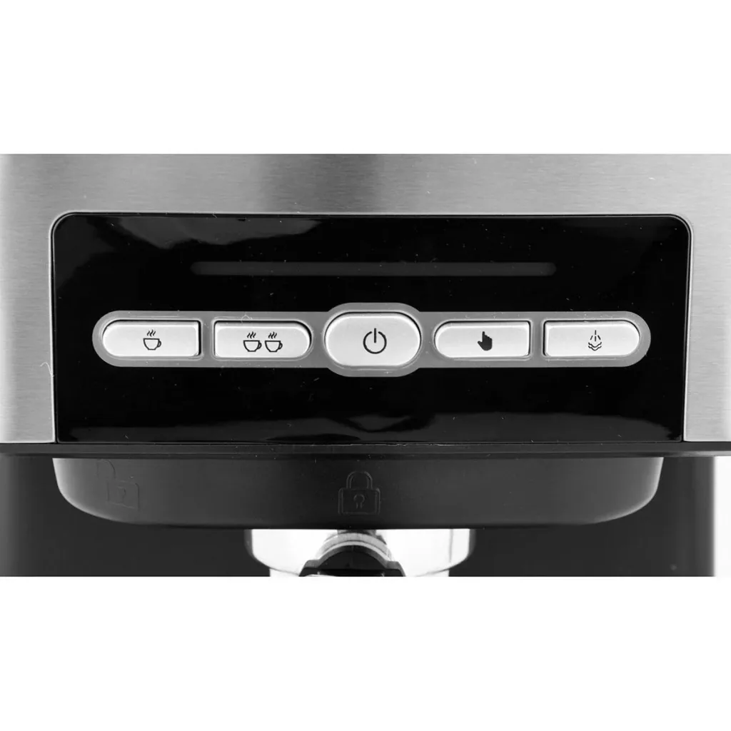 Kolbenmaschine mit Aufschäumer - 850W - 1,6 L - Edelstahl