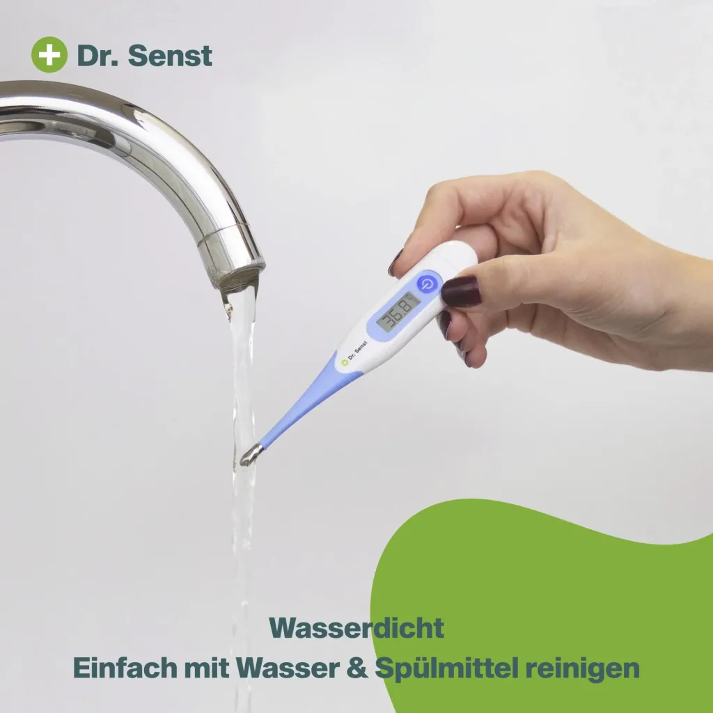 Digitales Fieberthermometer mit flexibler Spitze und Fieber-Alarm