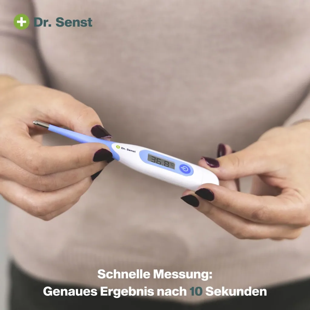 Digitales Fieberthermometer mit flexibler Spitze und Fieber-Alarm