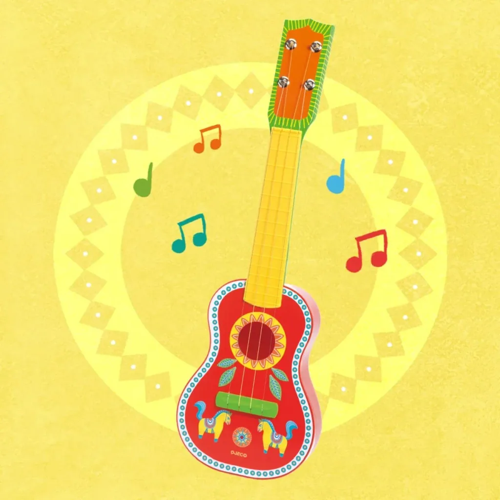 Djeco Ukulele, Musikspielzeug, Spielzeuginstrument - Animambo