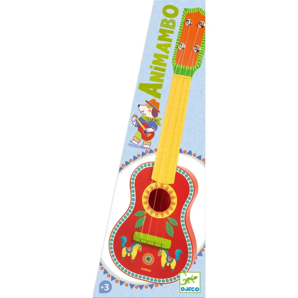 Djeco Ukulele, Musikspielzeug, Spielzeuginstrument - Animambo