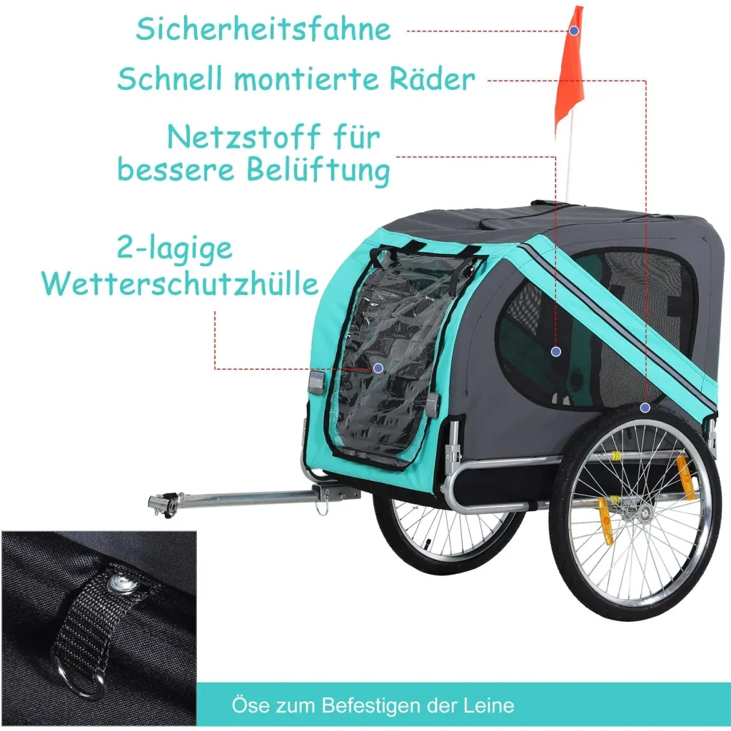 Fahrradanhänger für Hunde