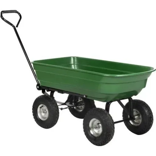 Gartenwagen - 75 l - Kippfunktion - max 200 kg - Luftreifen - Griff mit Griff
