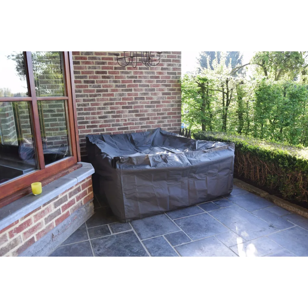 Rechteckige Gartenmöbel-Abdeckung 300 x 200 x 75 cm, wasserdicht und UV-beständig, robuste Allwetter-Möbelhülle für mittlere bis große Sets