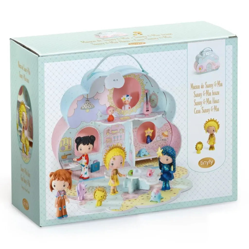 Djeco Kinderspielzeug, Puppenhaus, Dollhouse - Tinyly: Sunny & Mia Haus