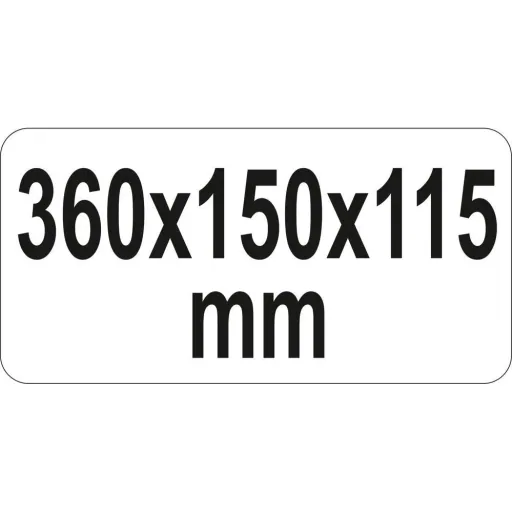 Werkzeugkasten aus Metall - 36x15x11,5cm