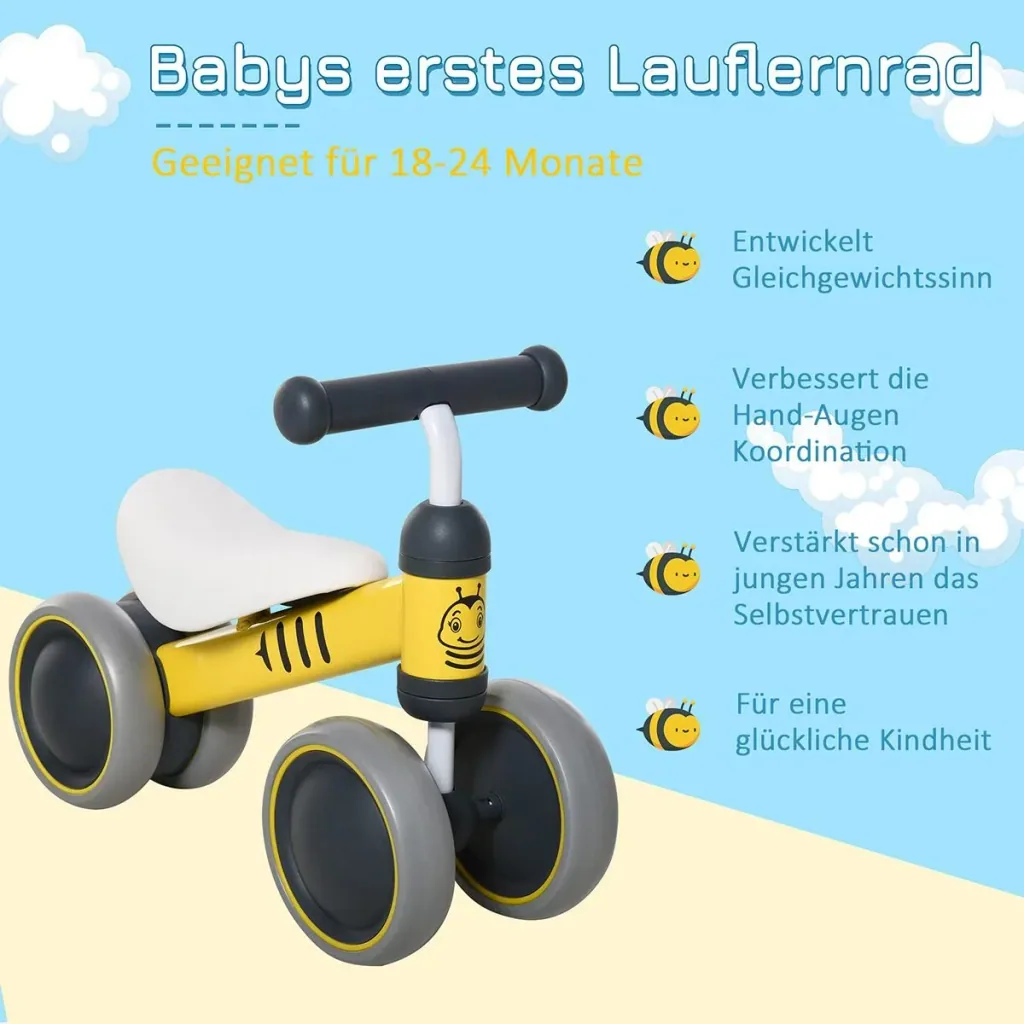 Kinder Laufrad gelb