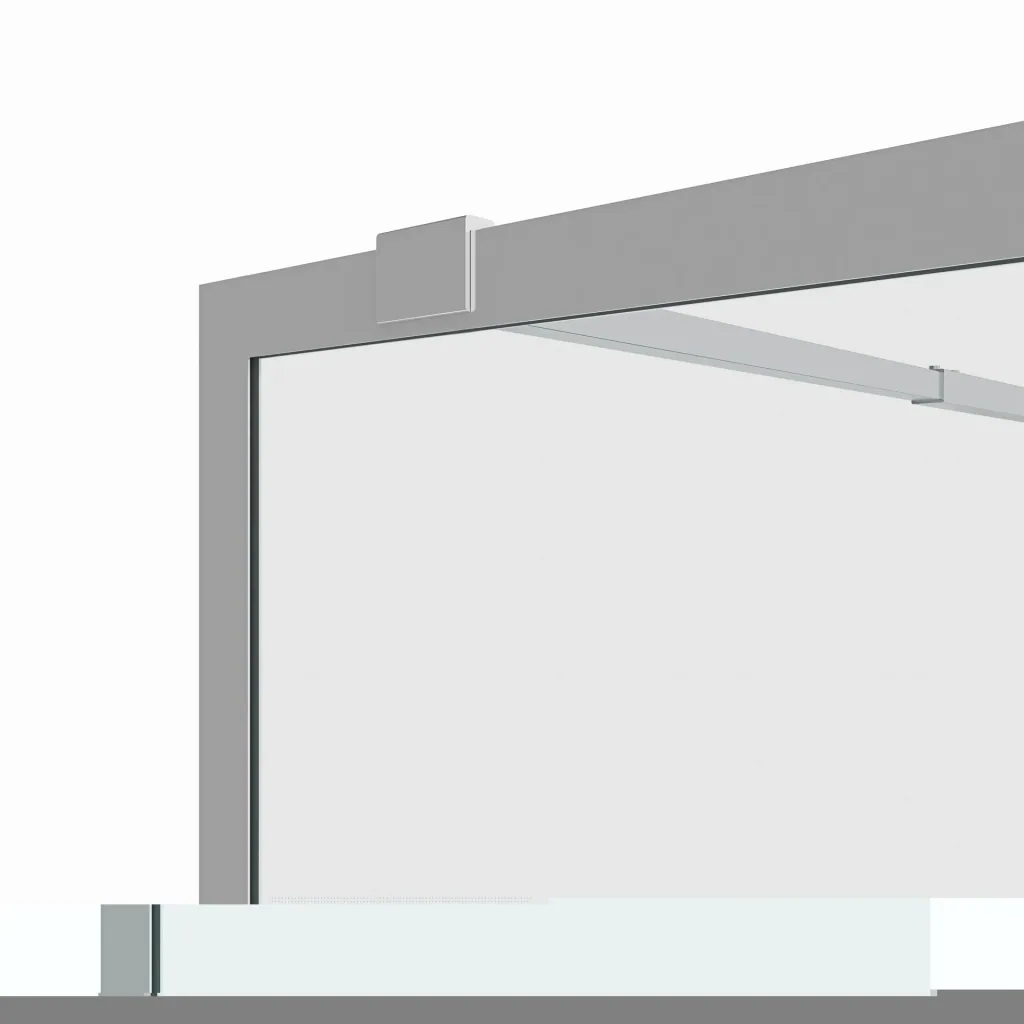Walk-IN Glas-Duschwand 90 x 200 cm, Duschabtrennung mit barrierefreiem Einstieg inklusive Halterungsstange, matt schwarz