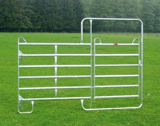 Weidepanel Panel-6, 3,60 m breit mit Tor, 2,20 m hoch