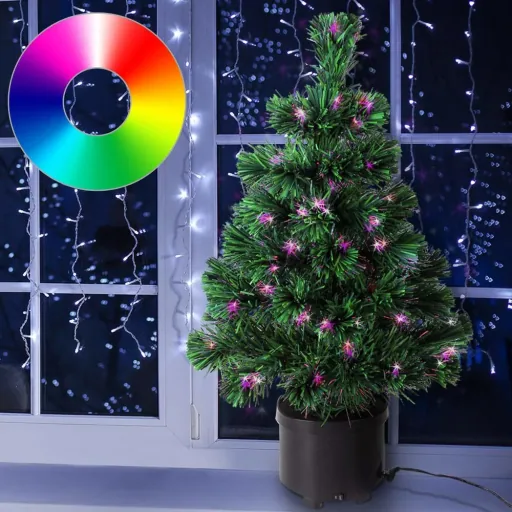 Künstlicher Weihnachtsbaum in Glasfaseroptik 60cm