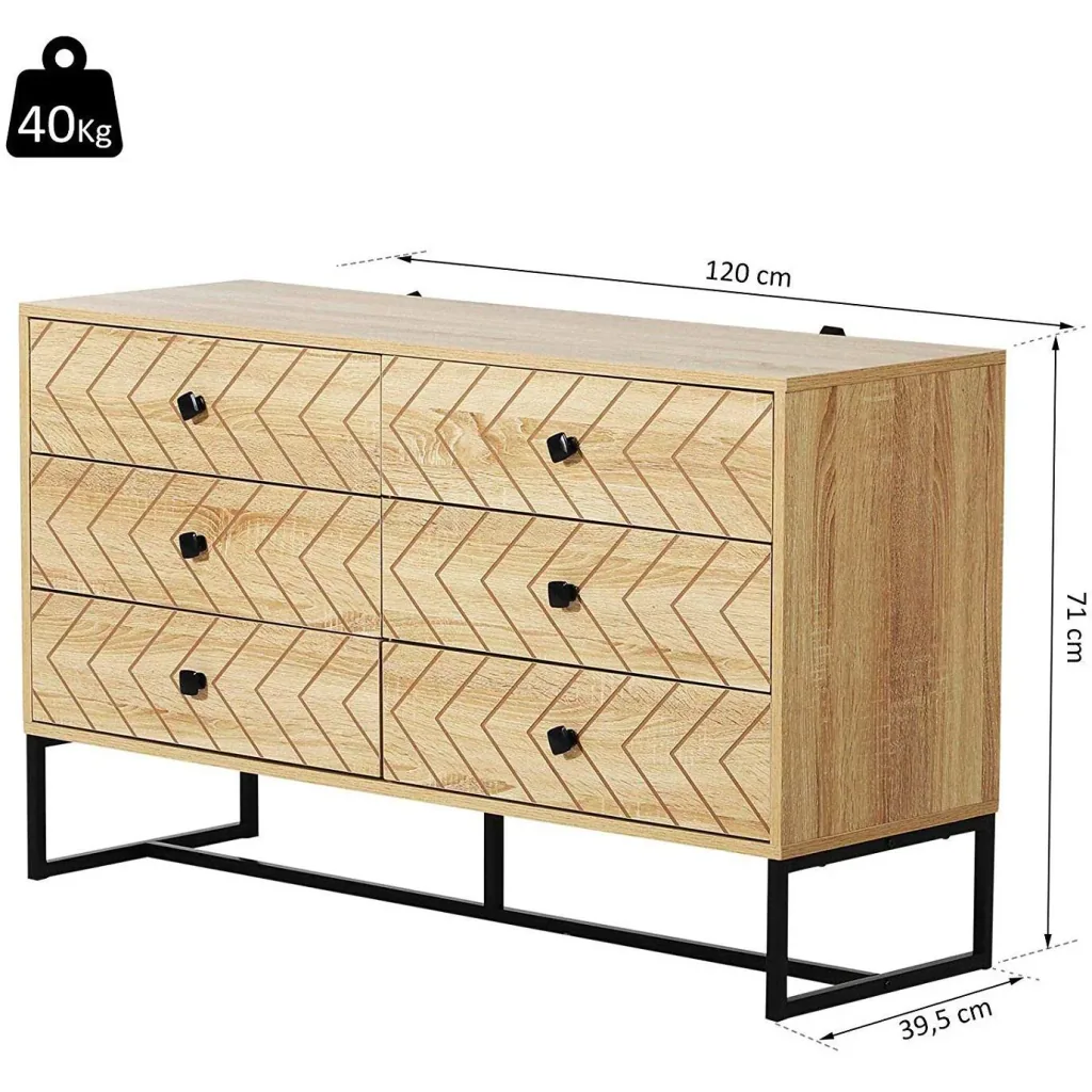 Schubladenschrank im Retro-Design