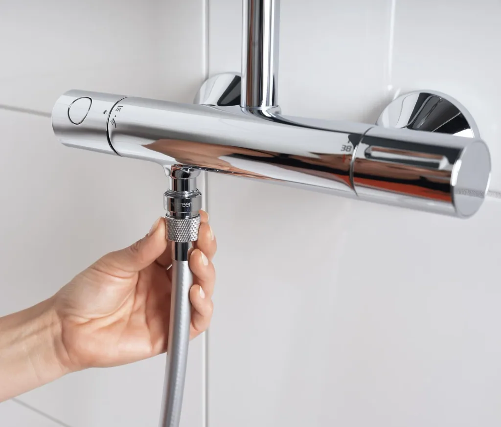 Wassersparer für die Dusche